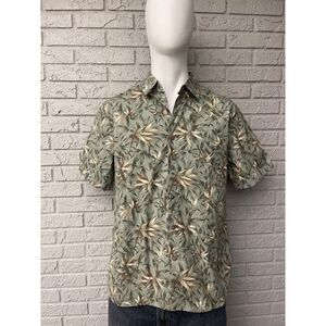 Boca Classic Men’s Bamboo Print Short Sleeve Shirt Size L